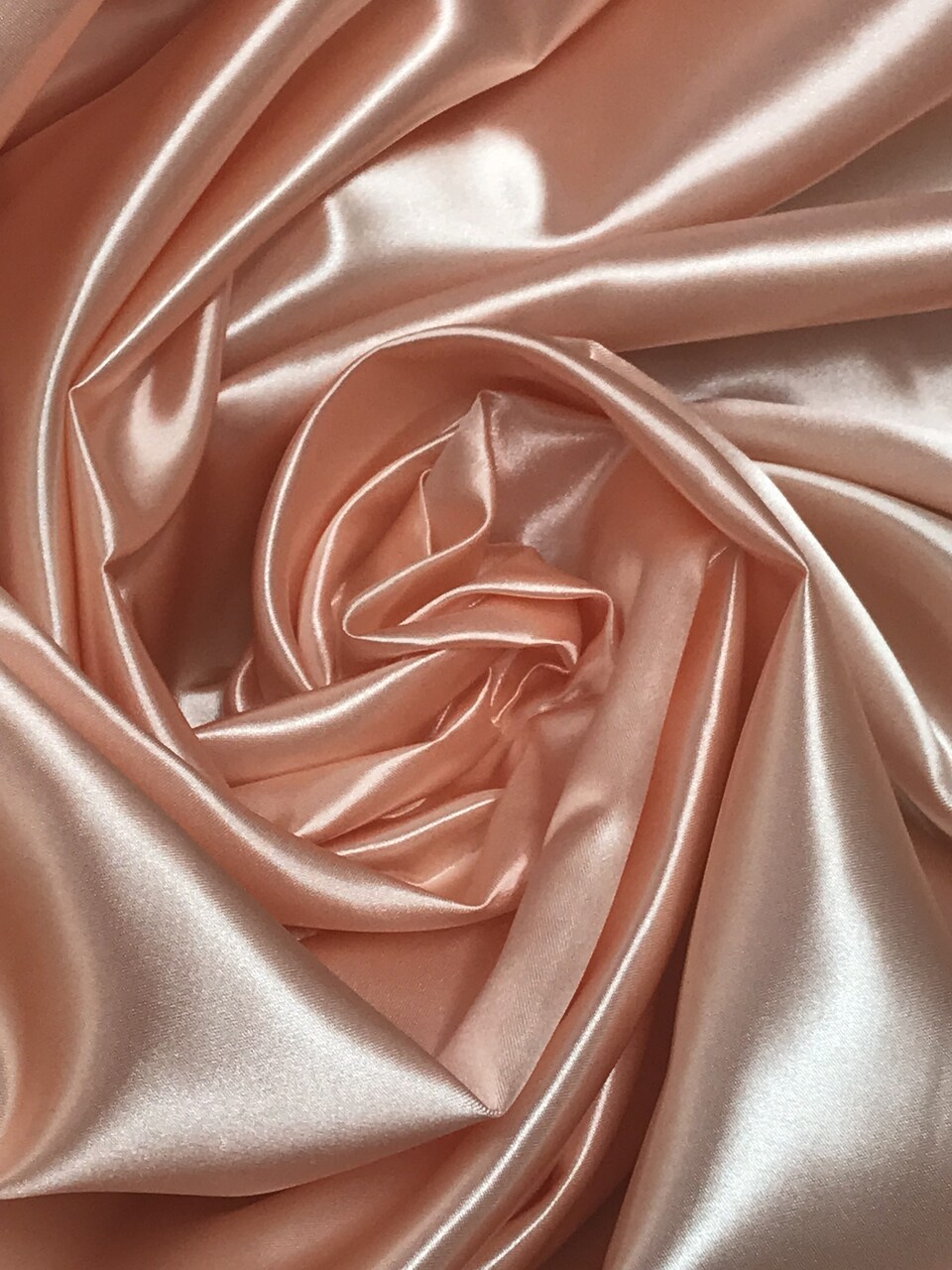 1 Yard Blush Bridal Satin Fabric 58/60 Inch Wide Soft Glossy Polyester for Dressmaking, Drapes & Crafts